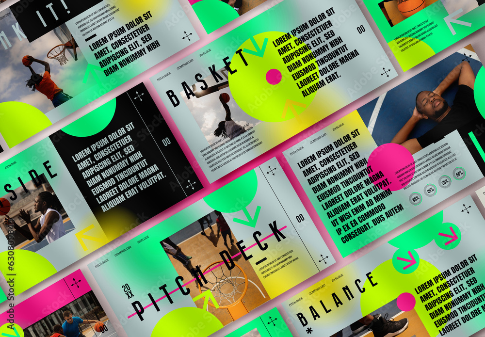 Sports Pitch Deck Stock Template Adobe Stock