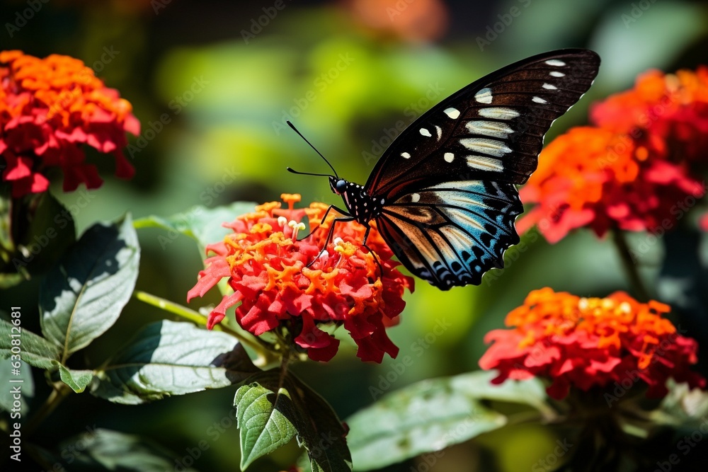 Tropical butterflies in nature. Tropical butterflies in nature.