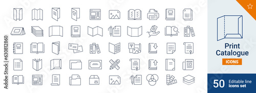 Print icons Pixel perfect. flyer, brochure , graphic, ....