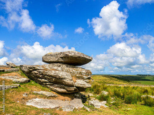 Bodmin Moor, Cornwall, with Logan Stone on Louden Hill photo