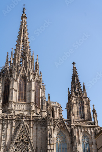 Detail of Barcelona Cathedral, La Catedral de la Santa Creu i Santa Eulàlia