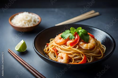 spaghetti with shrimp