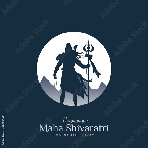 Maha Shivratri Illustration Of Lord Shiva Silhouette Design Social Media Post