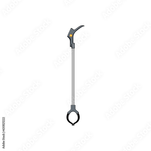 hand grabber tool cartoon. stick device, equipment grab, claw reacher hand grabber tool sign. isolated symbol vector illustration