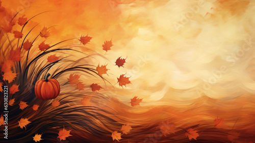 abstract fall background, sutumn, leaves photo