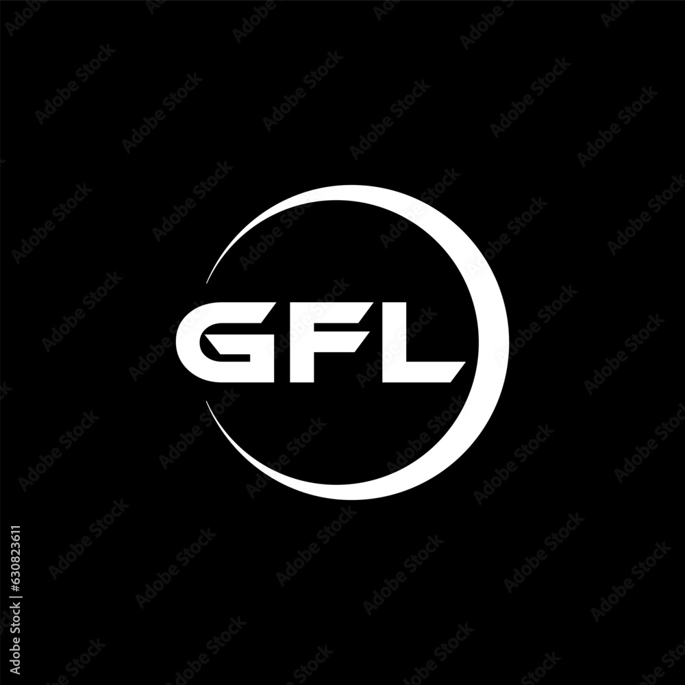 GFL letter logo design with black background in illustrator, cube logo, vector logo, modern alphabet font overlap style. calligraphy designs for logo, Poster, Invitation, etc. GFL letter logo design with black background in illustrator, cube logo, vector logo, modern alphabet font overlap style. calligraphy designs for logo, Poster, Invitation, etc.
