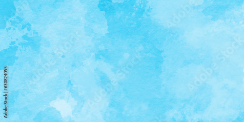 Abstract background with white paper texture and sky blue watercolor, creative brush painted aquarelle light sky blue background,Abstract light sky blue grunge texture. Blue grunge surface,