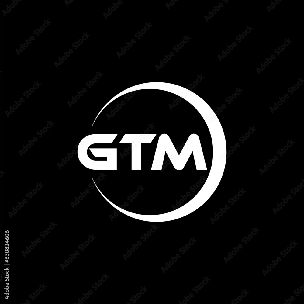 GTM letter logo design with black background in illustrator, cube logo, vector logo, modern alphabet font overlap style. calligraphy designs for logo, Poster, Invitation, etc. GTM letter logo design with black background in illustrator, cube logo, vector logo, modern alphabet font overlap style. calligraphy designs for logo, Poster, Invitation, etc.