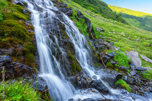 Waterfall in Fagaras Mountains, Romania. © Szymon Bartosz