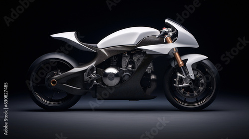 IA Generativa. Concept Moto Elegant Model FTR6 