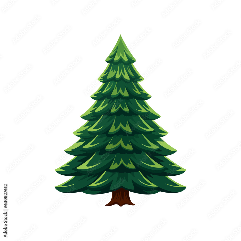Fototapeta premium Christmas tree icon. Simple style. Vector illustration
