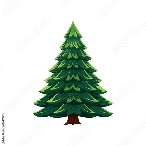 Christmas tree icon. Simple style. Vector illustration