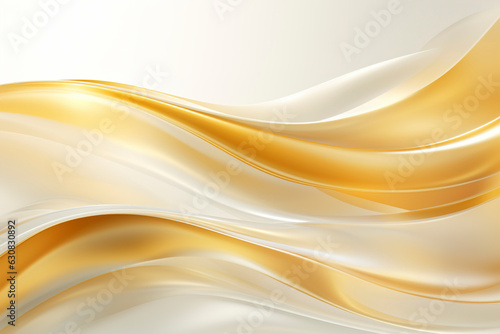 White golden satin texture that is white fabric silk panorama background, luxurious transparent white golden abstract silk cloth background with soft waves beautiful.
