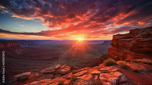 Sunset Majesty Over Rocky Mountains