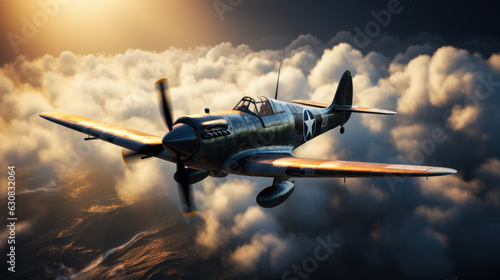 Vintage World War II Fighter Plane