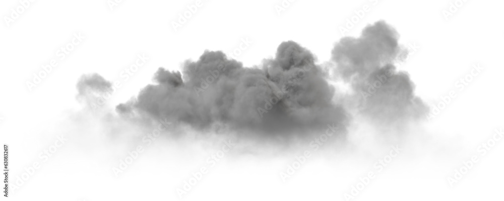 Naklejka premium Cumulus and fluffy cloud shape with isolated on transparent background - PNG file, 3D rendering illustration, Clip art, cut out and sky elements