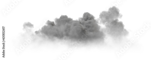 Cumulus and fluffy cloud shape with isolated on transparent background - PNG file  3D rendering illustration  Clip art  cut out and sky elements