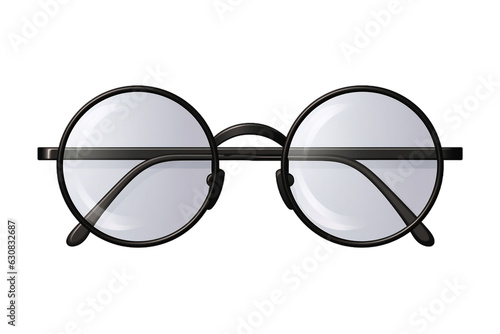 Crystal Clear Vision A Picture of Glasses in High-Definition - Full Profile View. Generative Ai