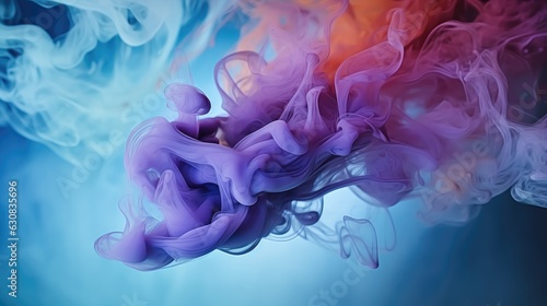 Acrylic colors in water, Inkblot.