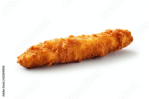 one fried crispy chicken tender
