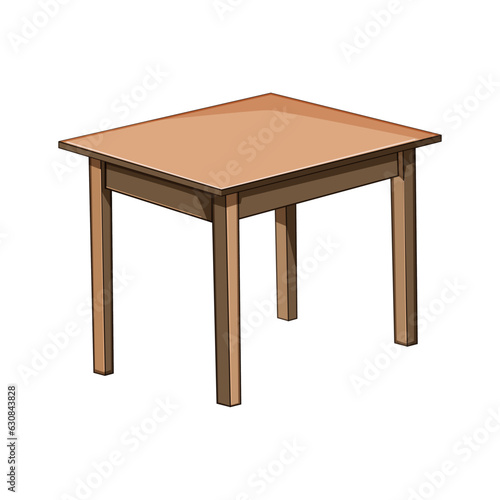 desk wooden table cartoon. top texture, board empty, old vintage desk wooden table sign. isolated symbol vector illustration