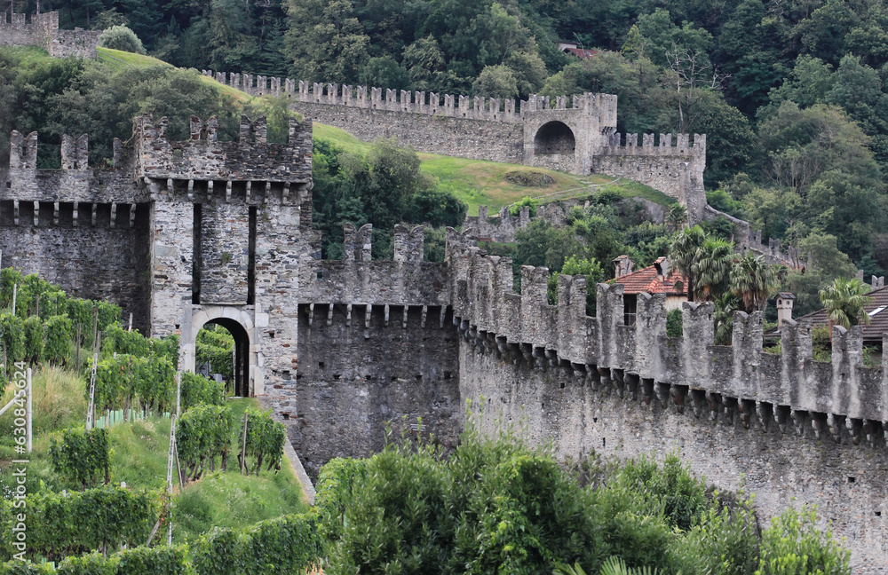 Bellinzona medieval walls, Switzerland