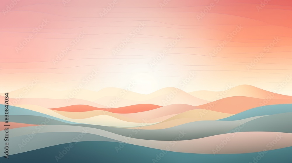 Breathtaking sunset over majestic mountains Breathtaking sunset over majestic mountains