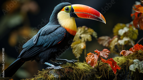 Toco toucan tropical bird in the reserve of exotic tropical birds in Latin America. South America bird. Colombia.. © ckybe