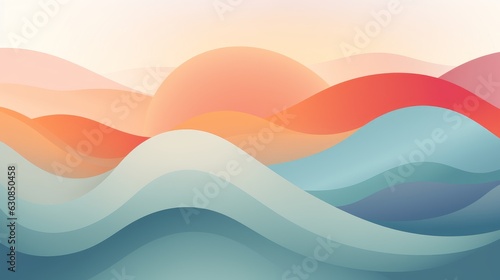 Vibrant and dynamic abstract background with flowing and curvy shapes