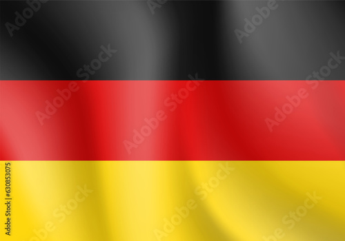 National flag of Germany. Vector illustration.