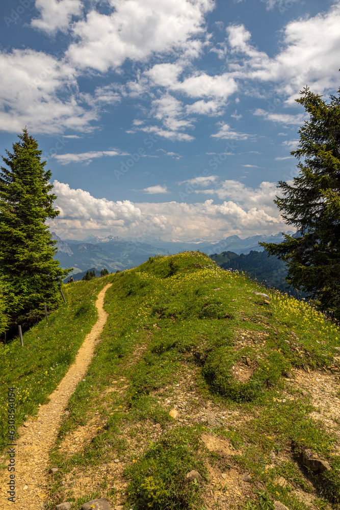 Rigi Scheidegg - ein Berggipfel des Rigi-Massivs am Vierwaldstättersee in der Schweiz
