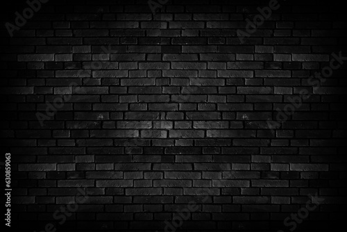Black texture with brick wall for background or bricks for design