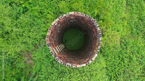 Old Farm Silo from Above