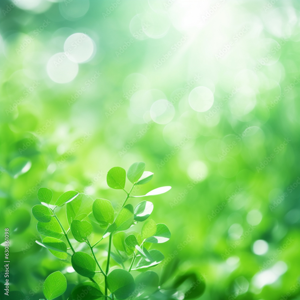 Abstract Blurred Leave Green Background Abstract Blurred Leave Green Background