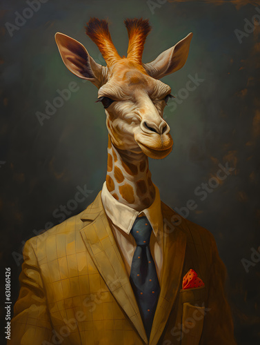 Giraffe in suit © CreativeArtMD