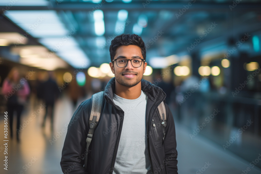 Innovation at Work: High-Resolution Portrait of a Young Software Engineer in a Buzzing Tech Hub Innovation at Work: High-Resolution Portrait of a Young Software Engineer in a Buzzing Tech Hub