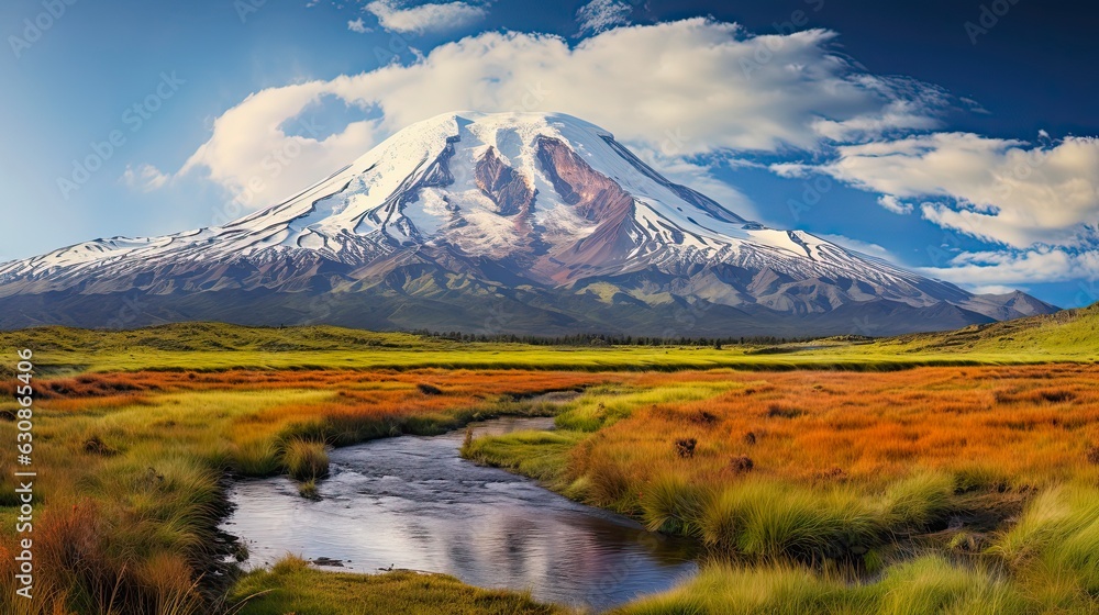 Volcanic Majesty of Ecuador: Chimborazo Mountain: Generative AI Volcanic Majesty of Ecuador: Chimborazo Mountain: Generative AI