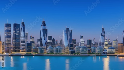 Modern city with skyscrapers © Md.abdul gofur akndo