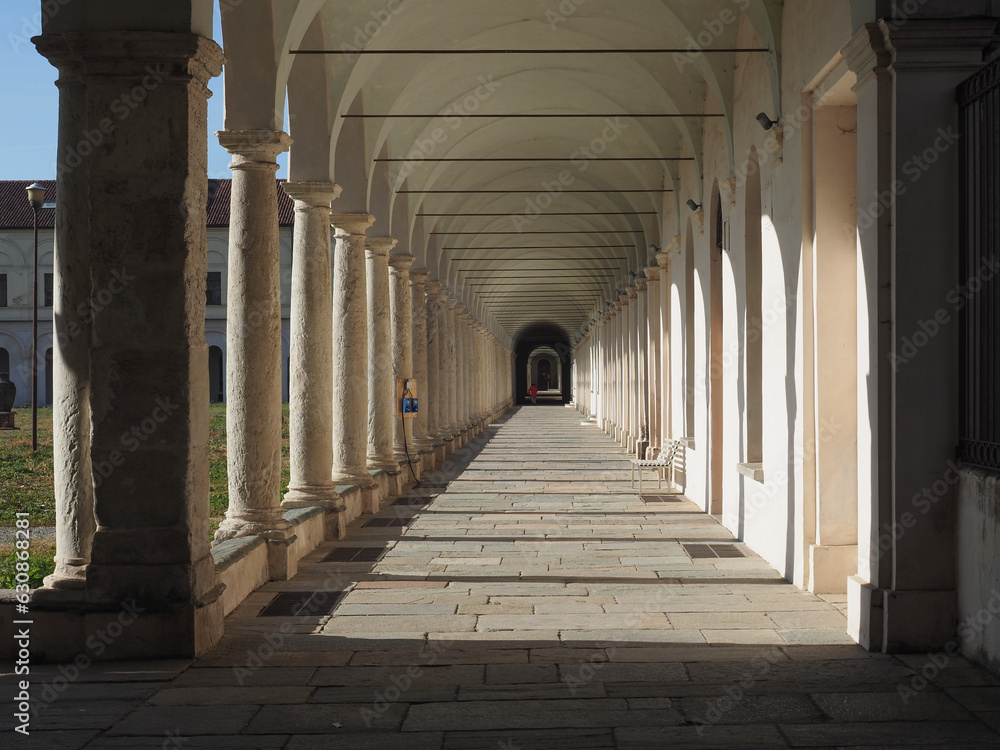 La Certosa former monastery and insane asylum entrance portal in