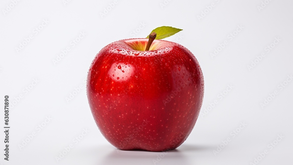 Red apple on a white background. Ripe Red apple on a white background. Ripe