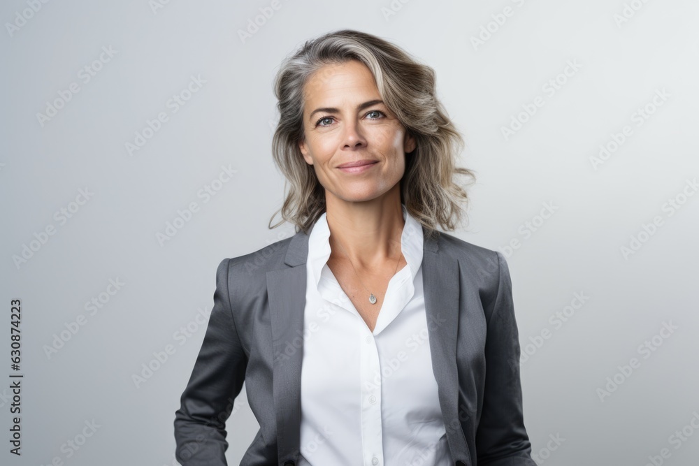 Attractive mature attractive businesswoman posing looking at the camera Attractive mature attractive businesswoman posing looking at the camera