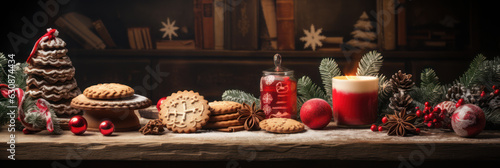 Wallpaper Mural Gingerbread cookies arranged in a festive scene for Christmas celebration Torontodigital.ca