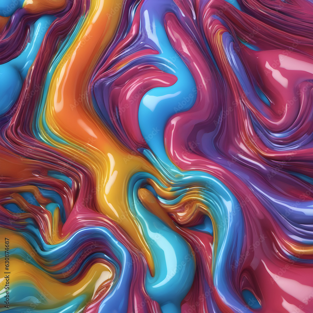 Fototapeta premium 3D Fluids
