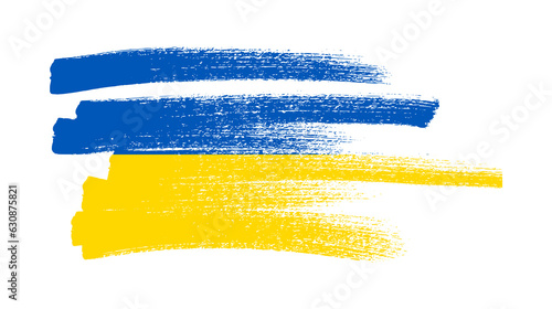 Ukrainian national flag in grunge style