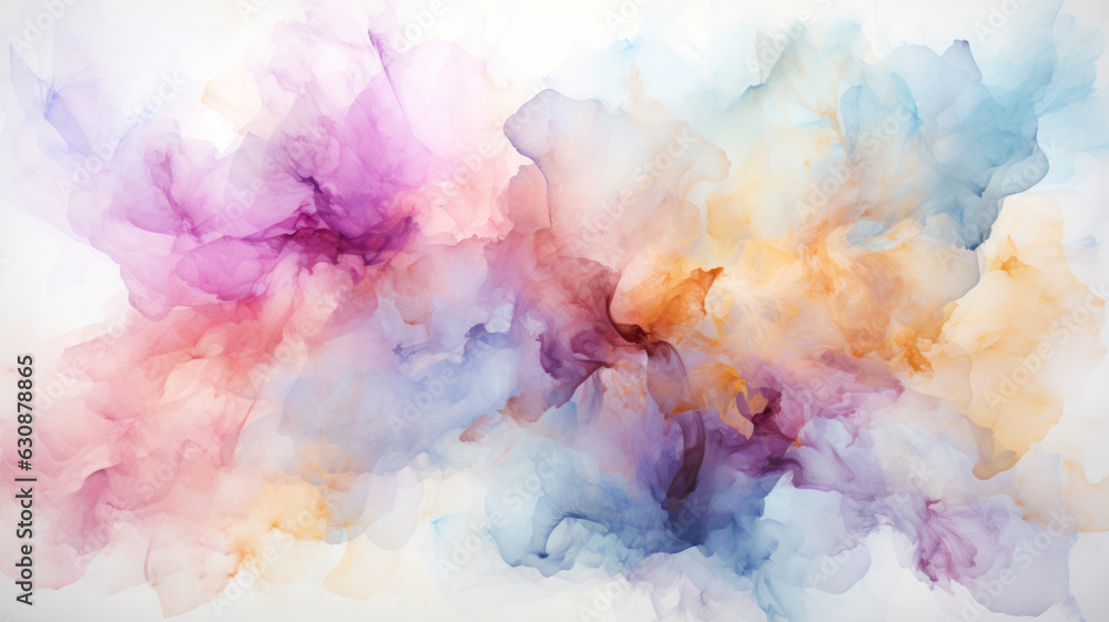 Watercolor Stains on White Background Watercolor Stains on White Background