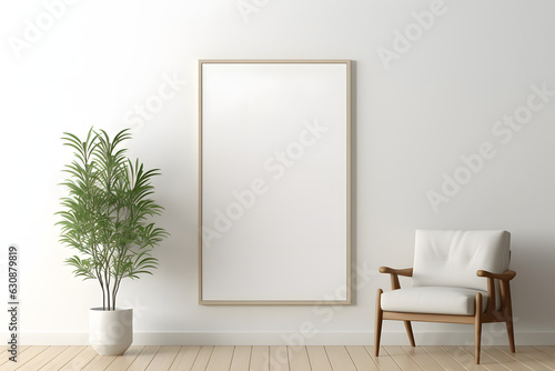 Clean and Modern Frame Mockup Picture Frame Mockup  generative  ai