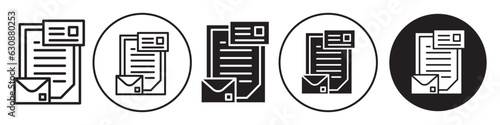 Collateral symbol Icon. Flat vector logo sign of government law and order press release new marketing digital. Outlined set collection of business loan application form or office agreement paper page 