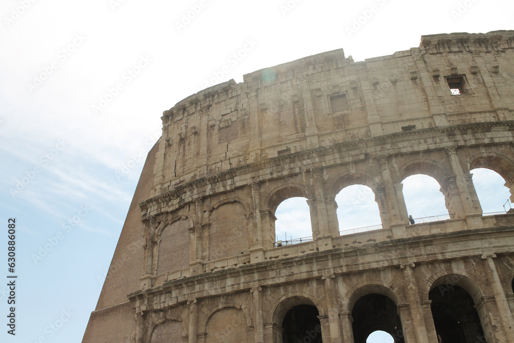 Closeup of Roman Colosseum