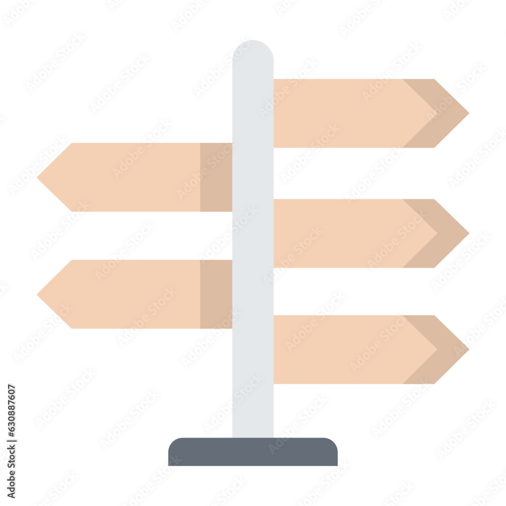 Direction Flat Icon Direction Flat Icon