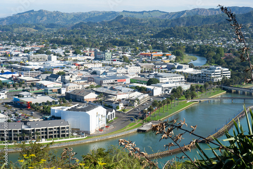 Overlooking the town of Gisborne, New Zealand photo